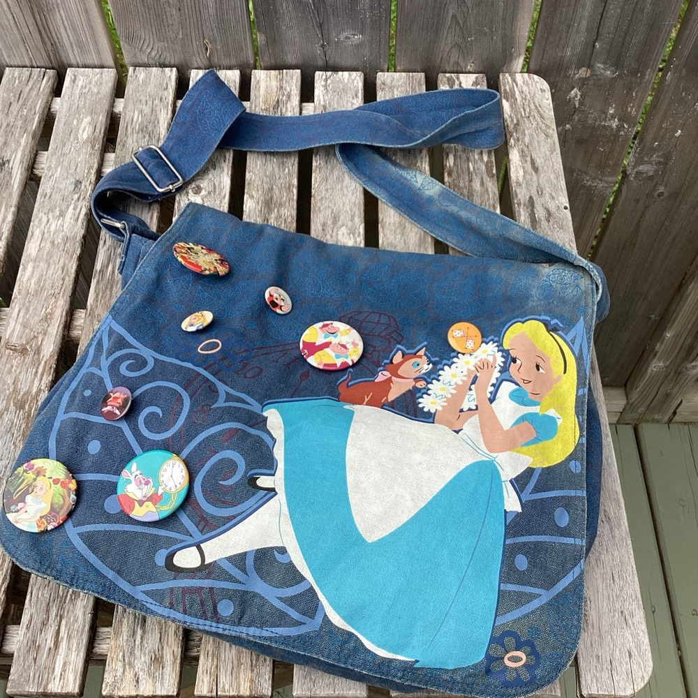 Disney Parks Alice in Wonderland Messenger Bag